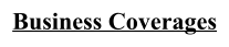 Business Coverages